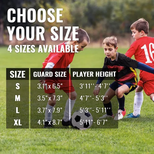 Miniatura 6 de Northdeer - Espinilleras de fútbol para niños y adultos. Mangas con bolsillo de inserción optimizado - Protección de fútbol para niños, niñas