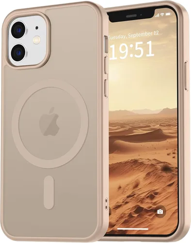 Miniatura 123 de vnnink para iPhone 12 y iPhone 12 Pro, funda de teléfono celular translúcida con protección contra caídas de grado militar, mate magnética