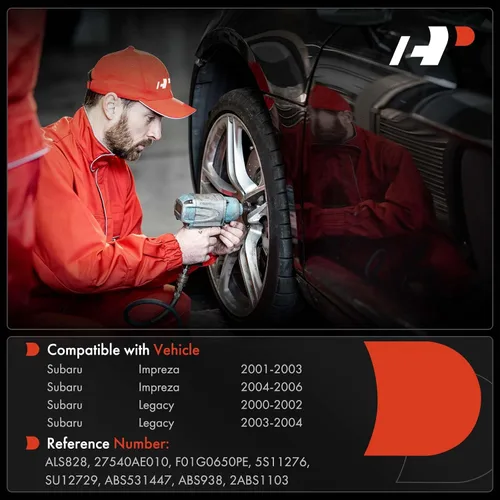 Miniatura 2 de A-Premium Sensor de velocidad de rueda ABS compatible con modelos Subaru - Impreza 2001-2006, Legacy 2000-2004 - Lado delantero izquierdo