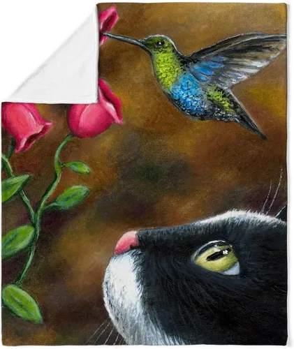Miniatura 3 de CafePress Cat 571 - Manta de forro polar súper suave, 60 x 50 pulgadas