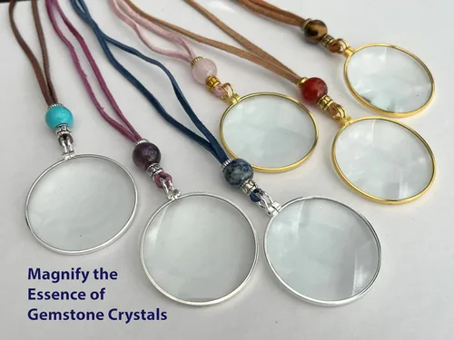 Miniatura 4 de by Wendra Collar con aumento, elementos naturales para aumentar la visión y la energía. ¡Deja tus lentes de lectura en casa! La Loupe