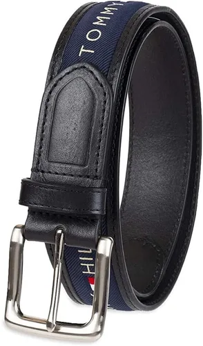 Miniatura 21 de Tommy Hilfiger Cinturón casual con incrustaciones de tela para hombre con hebilla clásica del arnés