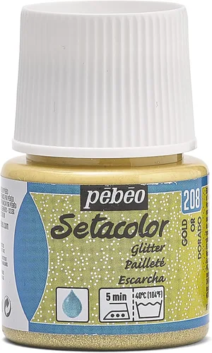 Miniatura 68 de Pebeo Setacolor - Pintura para tela (opaca, 45 ml), color dorado perla