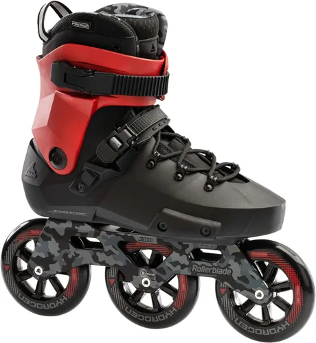 Rollerblade Twister 110 Patines en línea unisex para adultos, color negro/rojo, Urban Performance Patines en línea