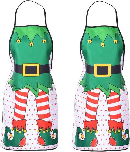 Miniatura 8 de Lvydec Delantal de cocina de Navidad, 1 Paquete