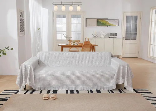 Miniatura 2 de Funda de sofá toalla Cojín Sofá FurnitureProtector protegerá su sofá de manchas, desgaste Es funcional y duradero para la vida diaria para cama, Gris