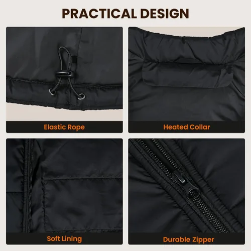 Miniatura 5 de Heated Vest for Men, 5 in-1 Smart Controller, Lights-out Design, Lightweight (Battery Pack Not Included)