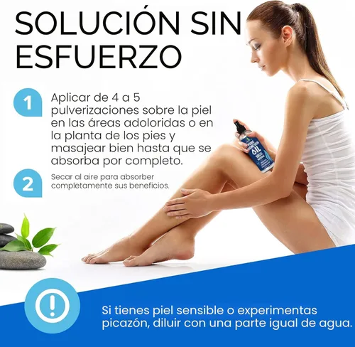 Miniatura 4 de Atomizador de aceite de magnesio 100 % puro, fuerza extra de 0.12 oz por onza, tamaño grande de 8 oz, alivia el dolor y ayuda a dormir de manera