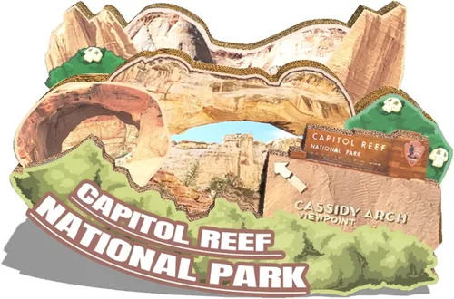 Imán del Parque Nacional del Capitolio de los Estados Unidos, imán para nevera, monumentos de madera 3D, recuerdos coleccionables, decoración hecha