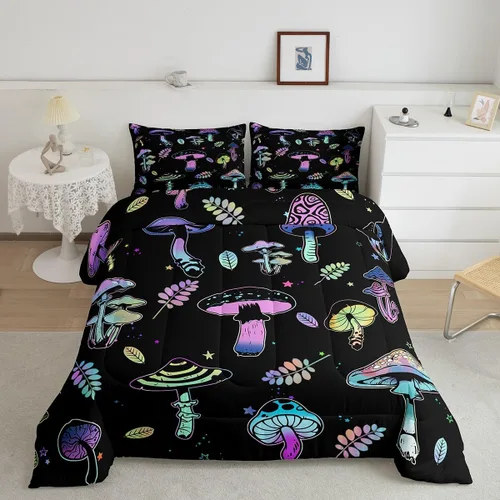 Miniatura 13 de Erosebridal Edredón de zorro para niños, tamaño individual, juego de ropa de cama de zorro de dibujos animados para niños y niñas, decoración