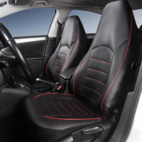 Miniatura 2 de TOYOUN Juego completo de fundas clásicas universales de cuero PU para asiento de automóvil, se ajustan a la mayoría de automóviles, camiones, SUV