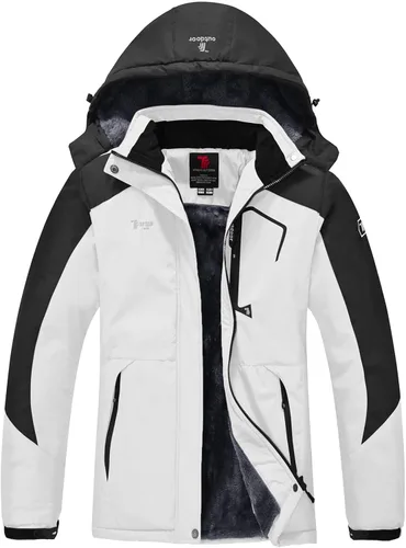 Miniatura 5 de Rdruko Chaqueta de esquí impermeable para mujer, resistente al viento, para snowboard, trabajo, para uso en invierno