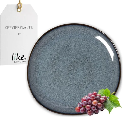 like. by Villeroy & Boch Lave Gris - Plato para servir, 12.5 x 12.5 x 1.25 pulgadas