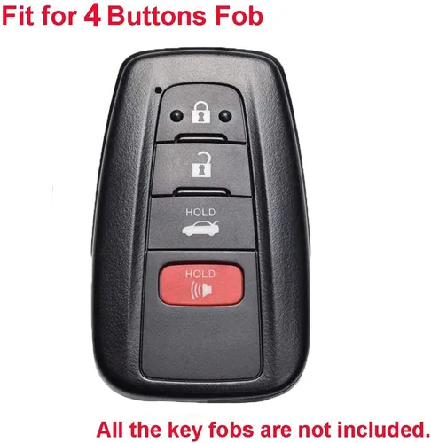 Miniatura 7 de LemSa Funda protectora de silicona para llavero de Toyota Camry C-HR Prius 2017 2018 2019 2020 HYQ14FBC, 2 unidades, color negro