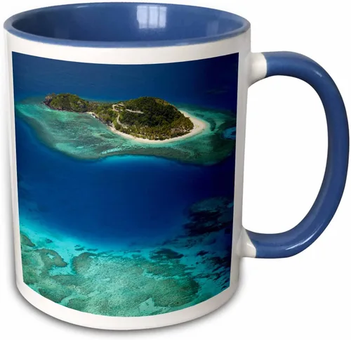 Miniatura 9 de 3dRose Danita Delimont – Fiji – matamanoa Isla, Arrecife de Coral, Mamanuca Islands, Fiji – oc01 dwa0165 – David Muro – Tazas, Negro/Blanco