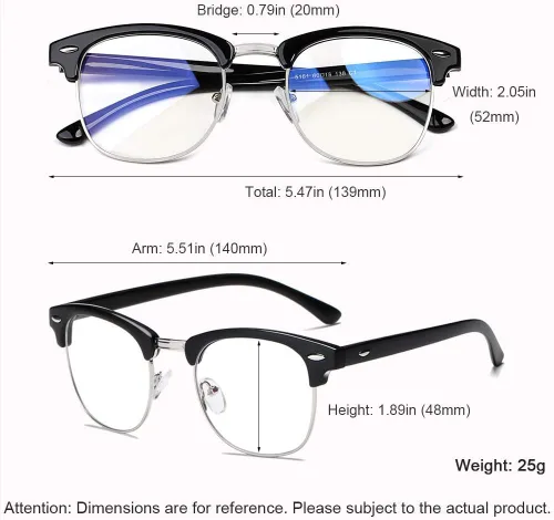 Miniatura 3 de Lentes de luz azul para mujer y hombre, para juegos de computadora, para bloqueo de luz azul, antifatiga ocular, lentes más claros para dormir mejor
