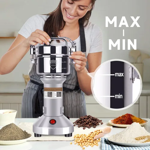 Miniatura 6 de Goldtouch Molinillo de Grano de 150g Molinillo 1500W Eléctrico de Acero Inoxidable Molinillo de Grano Pulverizador de Alta Velocidad Máquina