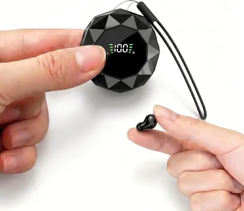 Audífonos invisibles para dormir, los auriculares más pequeños para dormir de lado, cómodos para dormir de lado, de perfil bajo, micro pequeños,