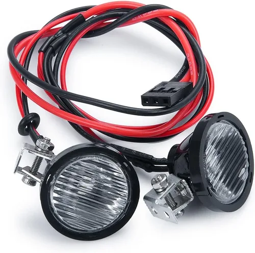 Miniatura 5 de 1/10º RC Coche LED Luz de techo Foco Foco Actualización para Axial SCX10 TRX4 D90 RC Crawler Truck Car (redondo)