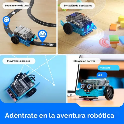Miniatura 6 de Makeblock mBot2 Robot de Codificación para Niños, Soporte de Aprendizaje AI con Programación Scratch y Python, Kit de Robótica para Niños de 8 a 12