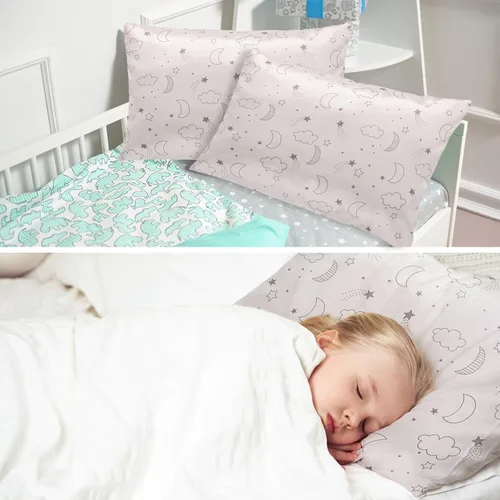 Miniatura 6 de Winmany Paquete de 2 fundas de almohada para niños pequeños, fundas de almohada de satén de seda para bebés de 19.3 x 14.2 in, fundas de almohada