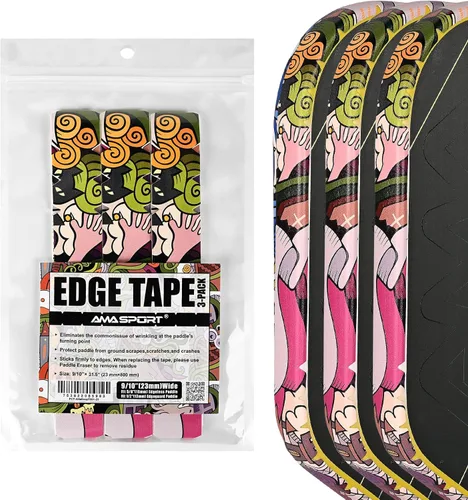 Miniatura 42 de PICKLETECH Pickleball Edge Guard Tape – Pink Unicorn Pattern Edge Tape for Pickleball Paddle - Fit Perfectly Curved Edge - No Wrinkling Sonrisa verde