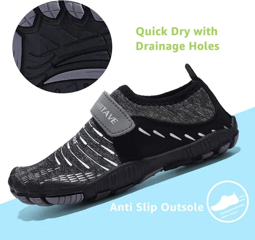 Miniatura 4 de HIITAVE Zapatos de agua para niños y niñas, de secado rápido, para deportes acuáticos, zapatos deportivos ligeros (niños pequeñosniños grandes)