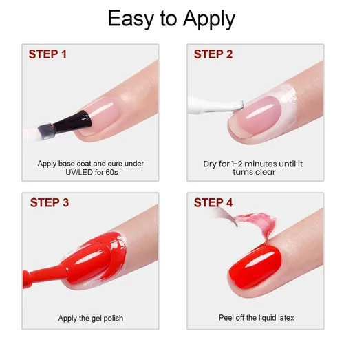 Miniatura 7 de Beetles 3 piezas de 15 ml de esmalte de uñas en gel, capa superior, base y juego de eliminación líquida de látex, sin necesidad de limpiar, capa
