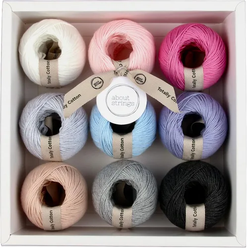 Miniatura 8 de GOTS 100% hilo de algodón orgánico, juego de caja Expresso de 9 colores neutros, peso DK real, lavable a máquina, seguro para bebés, 3,159.4 ft