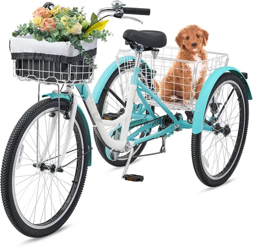 Miniatura 11 de VIRIBUS Adult Tricycle, 7 Speed Tricycle for Adults