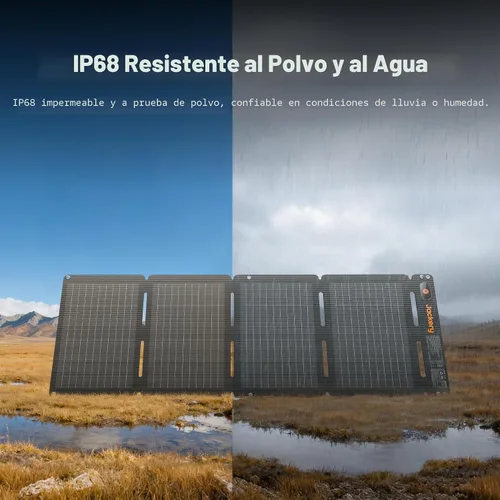 Miniatura 6 de Jackery SolarSaga 40W Air - Panel solar, 23% de eficiencia de conversión, paneles bifaciales PERC de tamaño libro, impermeable IP65, cargador solar
