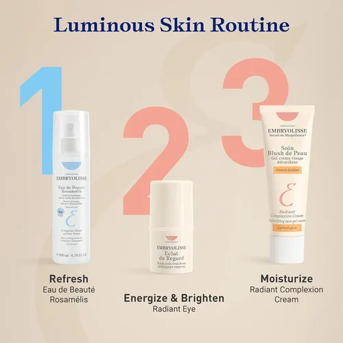 Miniatura 6 de Embryolisse Crema de tez radiante. Maquillaje híbrido e hidratante facial con ácido hialurónico y manteca de karité. Cuidado iluminador para una