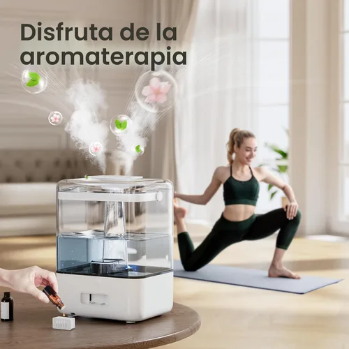 Miniatura 5 de CHIVALZ Humidificadores de 6L para Dormitorio, Habitación Grande, Hogar, Humidificadores de Niebla Fría de Llenado Superior para Guardería de Bebé
