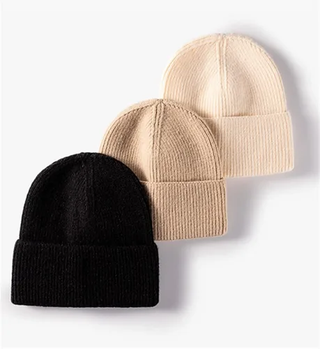 Miniatura 5 de Lucky Leaf Gorro unisex de punto cálido y holgado con diseño de calavera, con borde enrollable, acogedor, para correr, para hombre
