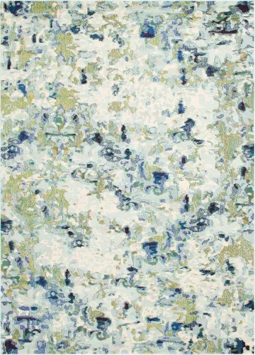 Miniatura 19 de Unique Loom Chromatic Collection Alfombra de Área - Champagne (2' 2" x 6' Runner, Azul Claro/Azul)