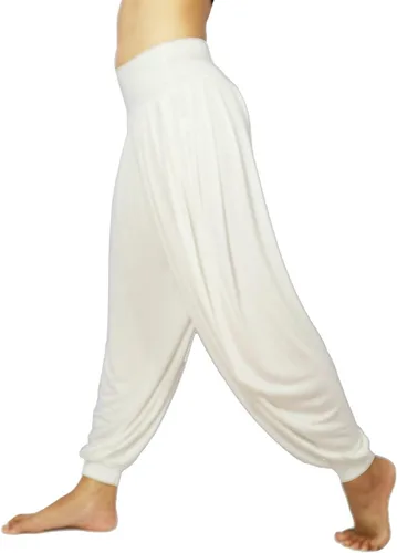Miniatura 35 de Lovely Creations Pantalones holgados con cintura elástica y harem Aladdin para mujer