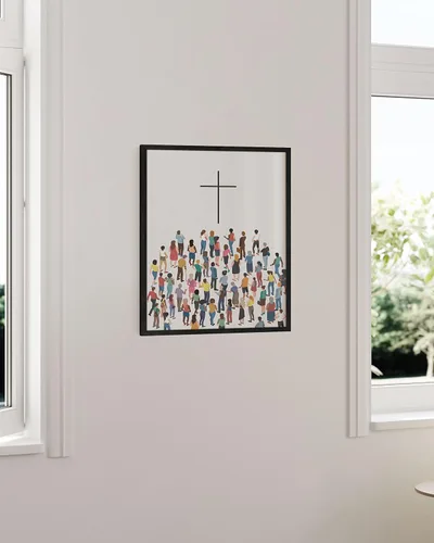 Miniatura 5 de Haus and Hues Pósteres religiosos de pared, la cruz de Jesucristo, carteles religiosos para niños, imágenes espirituales, imágenes religiosas