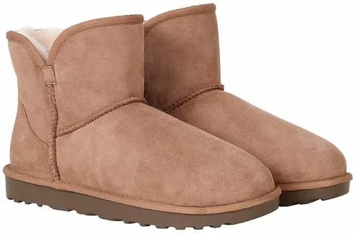 Miniatura 3 de Kirkland Signature Botas de piel de oveja con borde festoneado para mujer