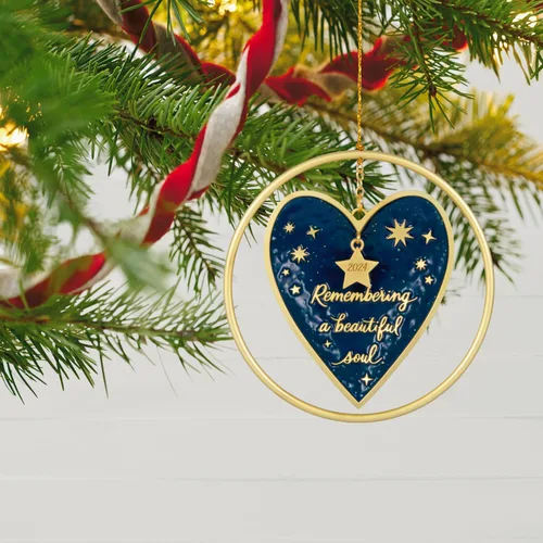 Miniatura 6 de Hallmark Keepsake Adorno de Navidad 2024, recordando un alma hermosa, metal, regalo de recuerdo