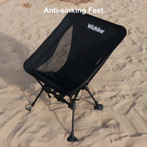Miniatura 6 de Wildhiker Silla de mochilero ultraligera – Sillas de camping compactas para adultos con bolsa, pesa 2.8 libras con pies grandes que no se hunden