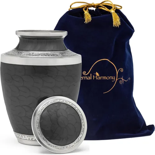 Miniatura 2 de Eternal Harmony Urna grande para cenizas, urna de cremación masculina y femenina para cenizas humanas con acabados elegantes, sello seguro y bolsa