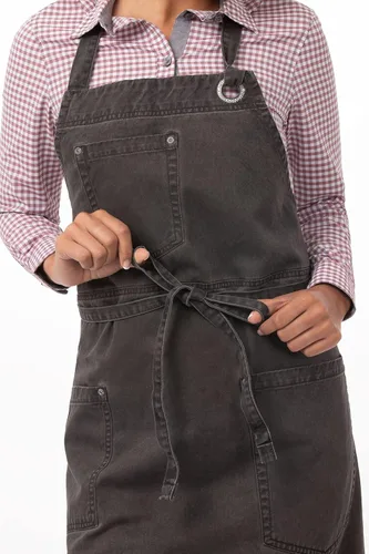 Miniatura 6 de Chef Works Delantal con babero unisex Dorset, Peltre