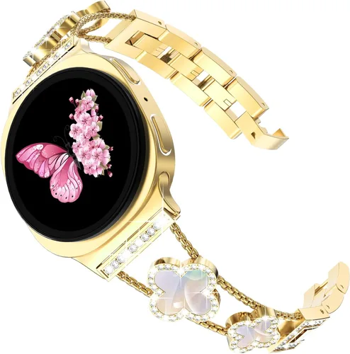 Miniatura 22 de KADES Compatible with Samsung Galaxy Watch 8/8 Classic / 7/6 / 5/4 Band, 40mm 44mm 45mm 47mm, Luxury Diamond Bracelet Chain Band for Women, Bling