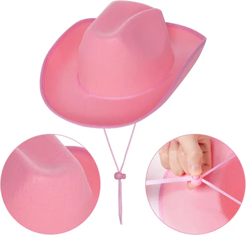 Miniatura 4 de Sombrero de vaquero y lentes para cosplay, disfraz de Halloween, suministros de fiesta, sombreros para niñas y mujeres