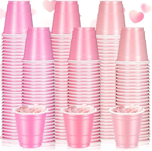Miniatura 18 de Roshtia Paquete de 100 vasos de plástico de 2 onzas, mini vasos de chupito desechables de graduación de 2 onzas para fiesta de graduación, boda