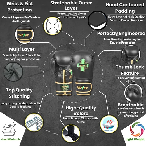 Miniatura 2 de Guantes de boxeo para hombres y mujeres, guantes de entrenamiento profesionales para sparring, entrenamiento de bolsa pesada, guantes de enfoque