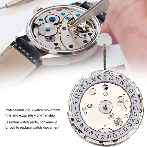 Miniatura 2 de plplaaoo Reloj profesional de movimiento de reloj, 2813Movimiento de reloj mecánico, accesorios de reloj, movimiento de reloj mecánico automático