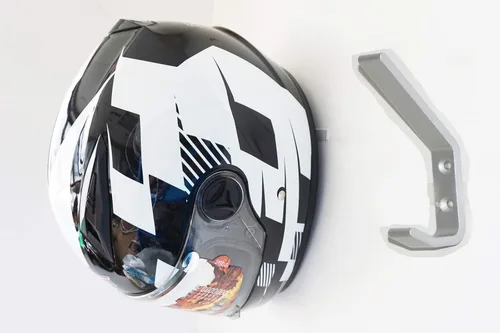 Miniatura 3 de AUXPhome Ganchos de pared invisibles para cascos, abrigos y sombreros, organizador de entrada de aleación para colgar abrigos, sombreros, gorras
