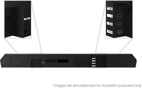 Miniatura 4 de Samsung HWQ600F 3.1.2 canales, barra de sonido serie Q con subwoofer inalámbrico