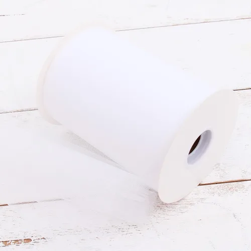 Miniatura 24 de Threadart - Mega rollo de tul beige - 6 x 100 yardas (300 pies) Soft sheer tulle on a 6 x 100yd mega roll (300ft) - for weddings, tutus, costumes